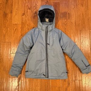 Patagonia Kids Powder Town Insulated Winter Jacket – Slate blue, Size XL/14